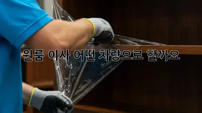 원룸 이사, 어떤 차량으로 할까요?